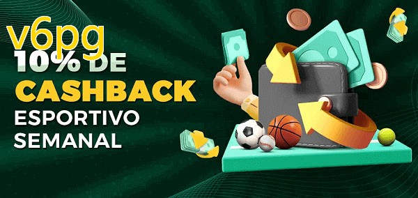 10% de bônus de cashback na v6pg